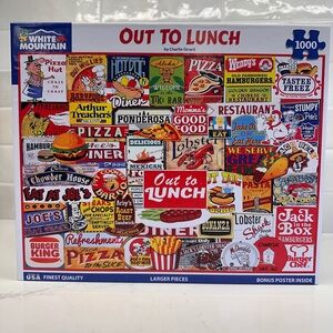 White Mountain “Out to Lunch” large pieces 1000 piece puzzle